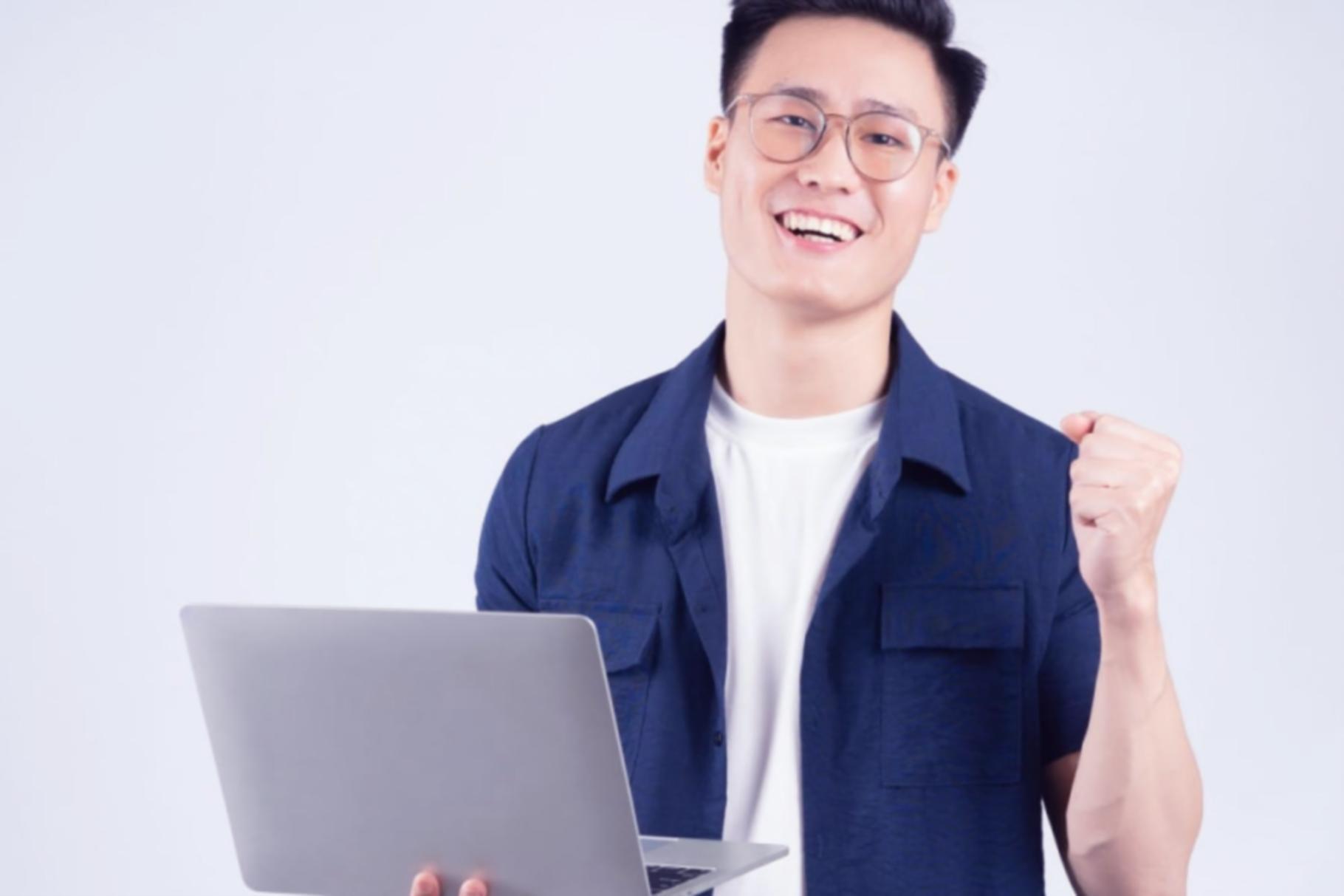 Financial consultant working with client on budget planning spreadsheets